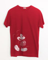 Shop Vintage Mickey Half Sleeve T-Shirt (DL)-Front