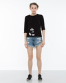 Shop Vintage Mickey Round Neck 3/4th Sleeve T-Shirt (DL)-Full