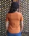 Shop Vintage Orange Basic Round Hem T-Shirt-Design