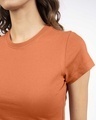 Shop Vintage Orange Crop Top T-Shirt