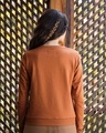 Shop Vintage Orange Fleece Light Sweatshirt-Design