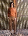 Shop Vintage Orange Fleece Light Sweatshirt-Full