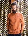 Shop Vintage Orange Fleece Sweatshirt