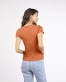 Shop Vintage Orange Half Sleeve T-shirt-Design