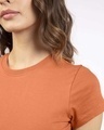 Shop Vintage Orange Half Sleeve T-shirt