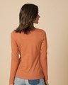 Shop Vintage Orange Scoop Neck Full Sleeve T-Shirt-Design