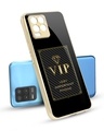 Shop VIP Metallic Gold Premium Glass Case for Realme 8-Front