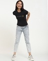 Shop Women's Black Vitamin B Typography T-shirt-Design