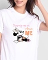 Shop Vitamin Minnie Boyfriend T-Shirt White (DL)-Front