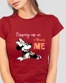 Shop Vitamin Minnie Half Sleeve Printed T-Shirt Bold Red (DL)-Front