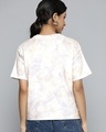 Shop Women's White Infinite Power Tie & Dye T-shirt-Design