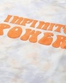 Shop Women's White Infinite Power Tie & Dye T-shirt