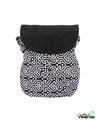 Shop Black & White Printed Canvas Cross Body-Front