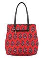 Shop Ethnic Faux Leather Cotton Mini Red Tote Bag-Design
