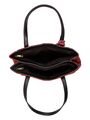 Shop Ethnic Faux Leather Cotton Mini Red Tote Bag