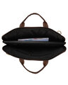 Shop Faux Leather 15.6 Inch Full Coffee Padded Laptop Messenger Bag For Men & Women