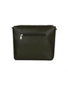 Shop Faux Leather Embroidered Olive Twin Compartmnet Sling Bag-Design