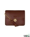 Shop Faux Leather Mini Box Coffee Sling Bag-Front