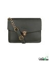 Shop Faux Leather Mini Box Olive Sling Bag-Front