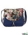 Shop Floral Flap Printed Canvas Cross Body-Front