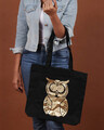 Shop Gold Owl Printed Solid Tote