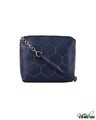 Shop Hexagon Stitch Detail Solid Cross Body Navy-Front