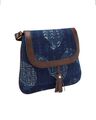 Shop Indigo Tassel Detail Sling Bag-Design