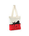 Shop Lazy Cat Printed Solid Tote-Design