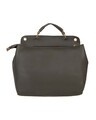 Shop Leatherette Flap Compartment Grey Sling Bag-Design