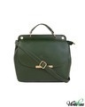 Shop Leatherette Flap Compartment Olive Sling Bag-Front