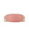 Shop Leatherette Round Embroidered Pink Sling-Full