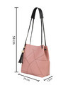 Shop Leatherette Set of 2 Embroidered Pink Sling Bag