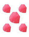 Shop Pack of 5 N95 Pink Mask-Front