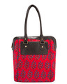 Shop Printed Red & Blue Tote Bag-Design