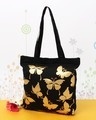 Shop Scattered Butterfly Printed Solid Tote
