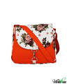 Shop White Floral Printed Cross Body-Front