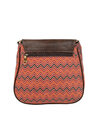 Shop Womens Ethnic Leatherette/Cotton Multi Zigazag Tassle Sling Bag-Design