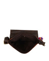 Shop Womens Ethnic Leatherette/Cotton Orange Leaf Tassle Sling Bag