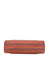 Shop Women's Ethnic Leatherette/Cotton Orange Leaf Tassle Tote Bag-Full