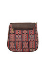 Shop Women's Ethnic Leatherette/Cotton Red Artist Tassle Sling Bag-Design