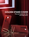 Shop Vivo V27 5G Red Back Cover With Gold Metal Kickstand-Full