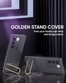 Shop Vivo V27 Pro 5G Purple Back Cover With Gold Metal Kickstand-Full