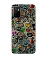 Shop Vocalize Abstract Printed Designer Hard Cover For Poco M3 Pro (Impact Resistant, Matte Finish)-Front