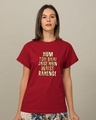 Shop Waise Rahenge Boyfriend T-Shirt-Front