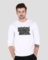 Shop Wakanda King Forever Full Sleeve T-Shirt (AVG) White-Front