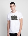Shop Wakanda King Forever Half Sleeve T-Shirt (AVG) White-Front
