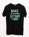 Shop Wake Me Up Half Sleeve T-Shirt-Front