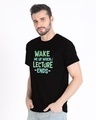Shop Wake Me Up Half Sleeve T-Shirt-Design
