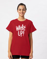 Shop Wake Up Boyfriend T-Shirt-Front