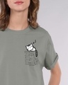 Shop Wall Kitty Boyfriend T-Shirt-Front